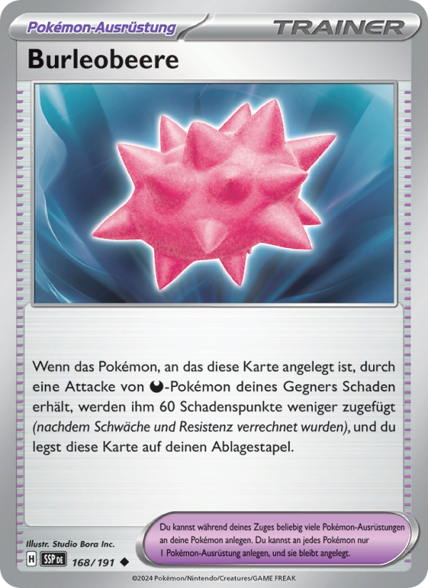 Burleobeere 168 — Surging Sparks (German Pokémon TCG card)