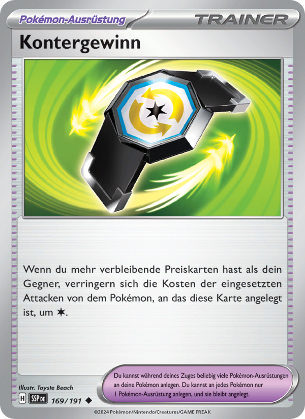 Kontergewinn 169 — Surging Sparks (German Pokémon TCG card)