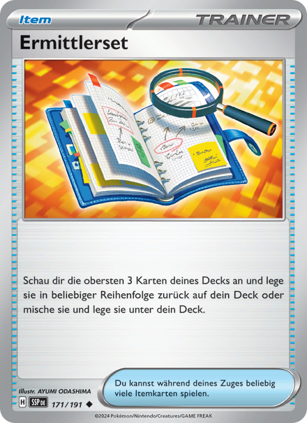 Ermittlerset 171 — Surging Sparks (German Pokémon TCG card)