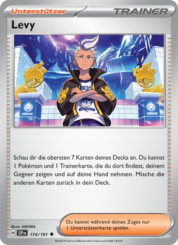 Levy 174 — Surging Sparks (German Pokémon TCG card)
