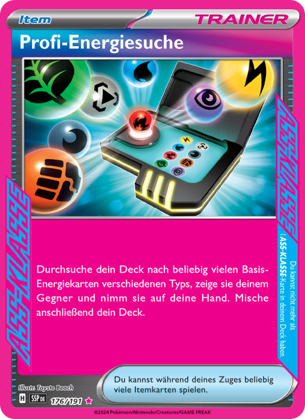 Profi-Energiesuche 176 — Surging Sparks (German Pokémon TCG card)