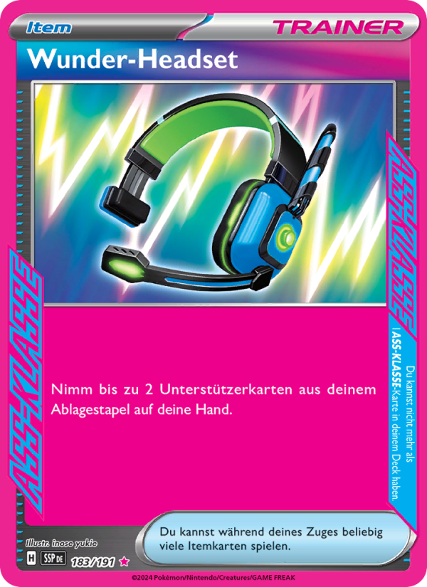 Wunder-Headset 183 — Surging Sparks (German Pokémon TCG card)