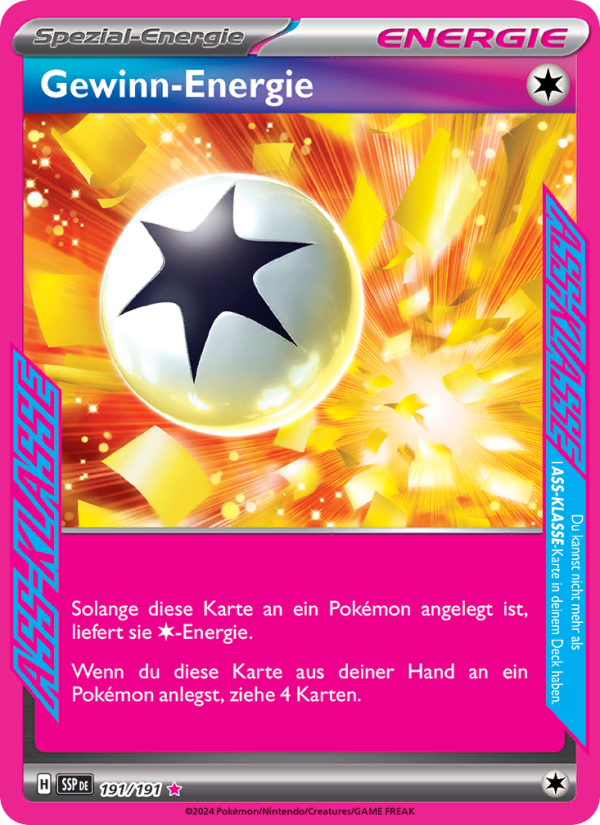Gewinn-Energie 191 — Surging Sparks (German Pokémon TCG card)