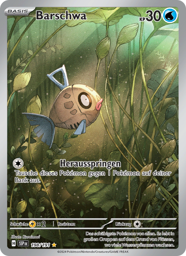 Barschwa 198 — Surging Sparks (German Pokémon TCG card)