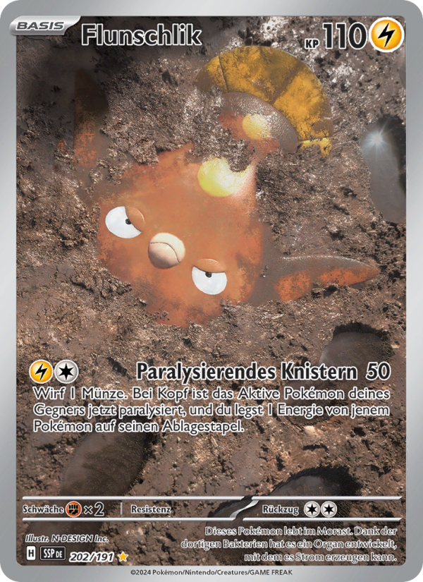 Flunschlik 202 — Surging Sparks (German Pokémon TCG card)