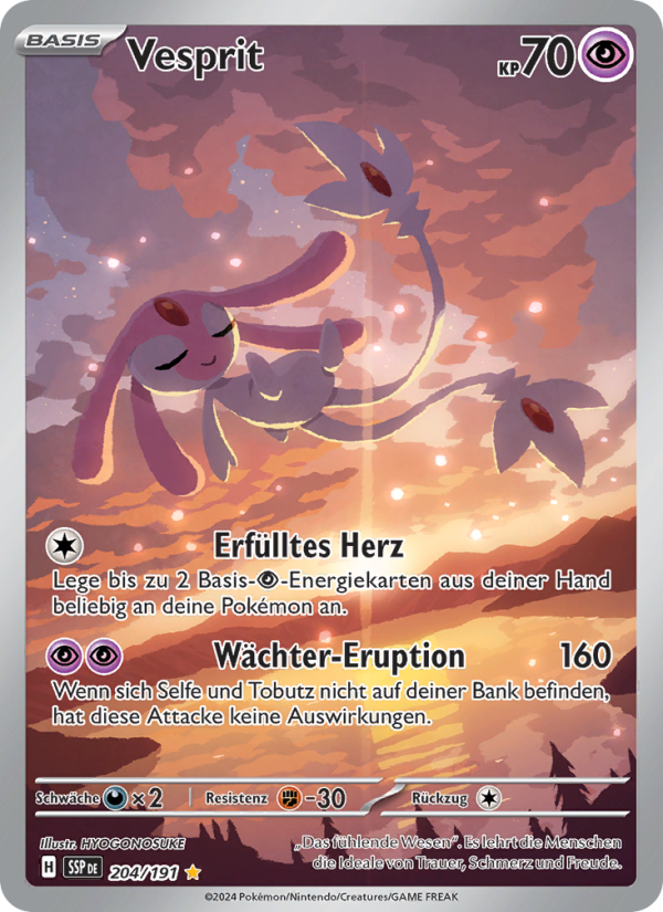 Vesprit 204 — Surging Sparks (German Pokémon TCG card)