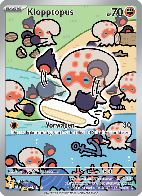 Klopptopus 207 — Surging Sparks (German Pokémon TCG card)