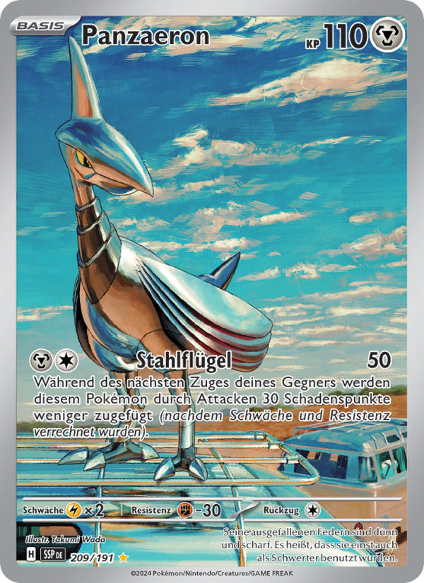 Panzaeron 209 — Surging Sparks (German Pokémon TCG card)