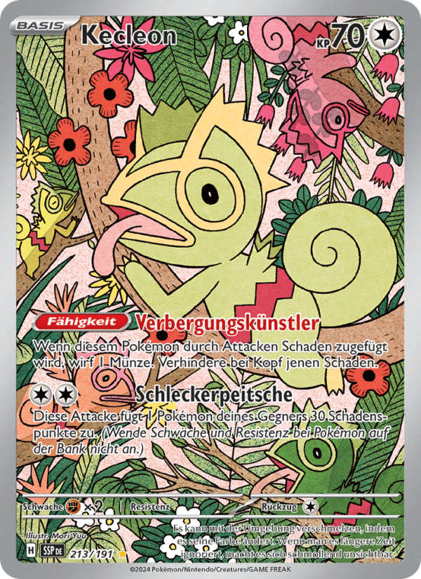 Kecleon 213 — Surging Sparks (German Pokémon TCG card)
