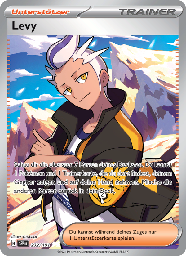Levy 232 — Surging Sparks (German Pokémon TCG card)