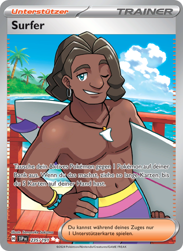 Surfer 235 — Surging Sparks (German Pokémon TCG card)