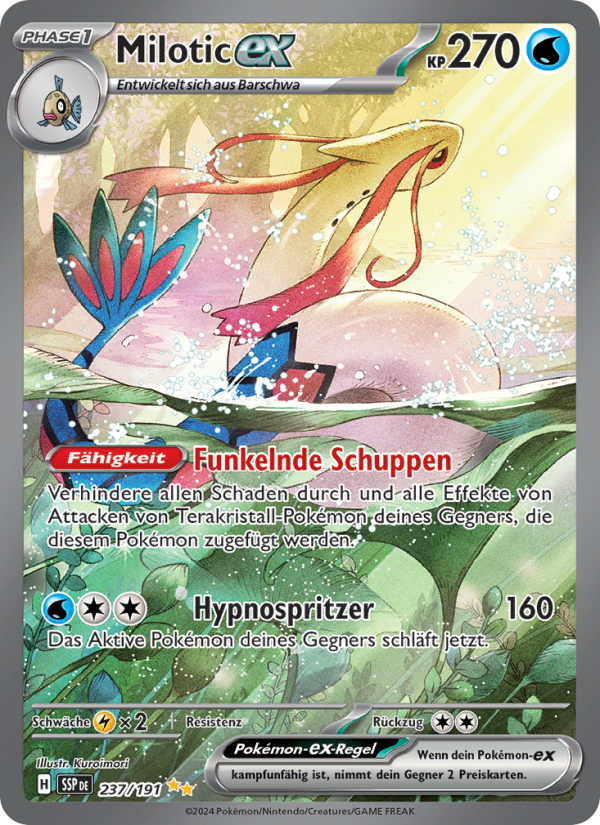 Milotic-ex 237 — Surging Sparks (German Pokémon TCG card)