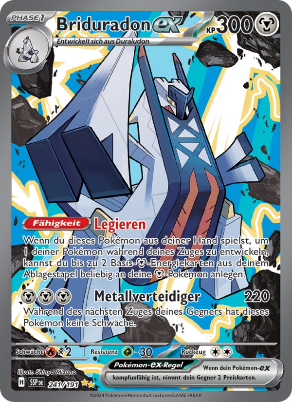 Briduradon-ex 241 — Surging Sparks (German Pokémon TCG card)