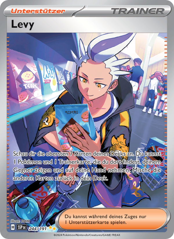 Levy 244 — Surging Sparks (German Pokémon TCG card)