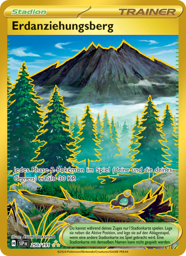 Erdanziehungsberg 250 — Surging Sparks (German Pokémon TCG card)
