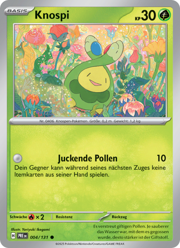 Knospi 004 — Prismatische Entwicklungen (German Pokémon TCG card)