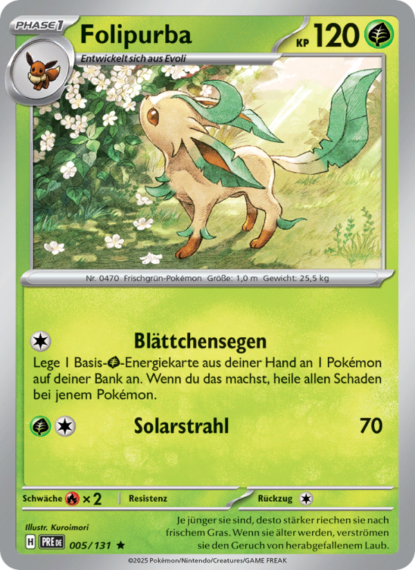 Folipurba 005 — Prismatische Entwicklungen (German Pokémon TCG card)