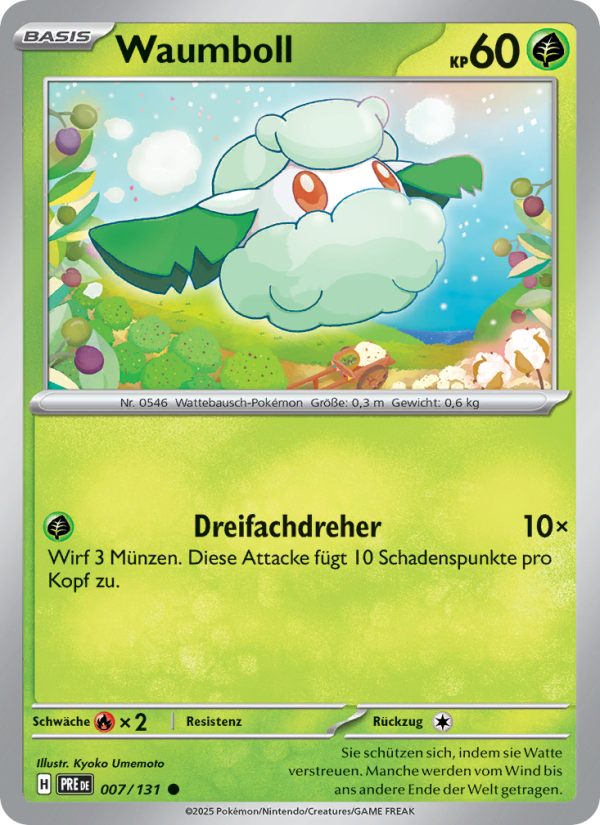 Waumboll 007 — Prismatische Entwicklungen (German Pokémon TCG card)