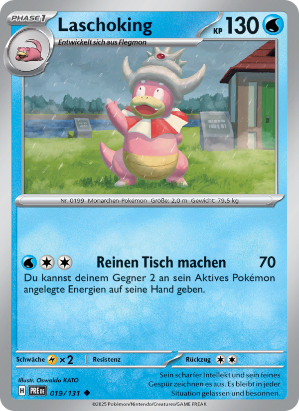 Laschoking 019 — Prismatische Entwicklungen (German Pokémon TCG card)