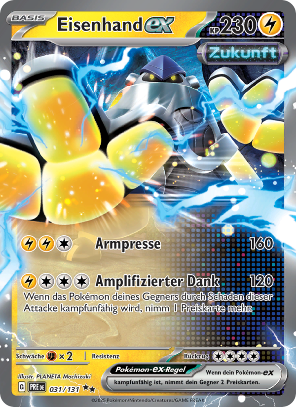 Eisenhand-ex 031 — Prismatische Entwicklungen (German Pokémon TCG card)