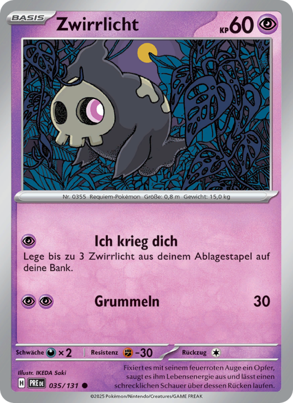 Zwirrlicht 035 — Prismatische Entwicklungen (German Pokémon TCG card)