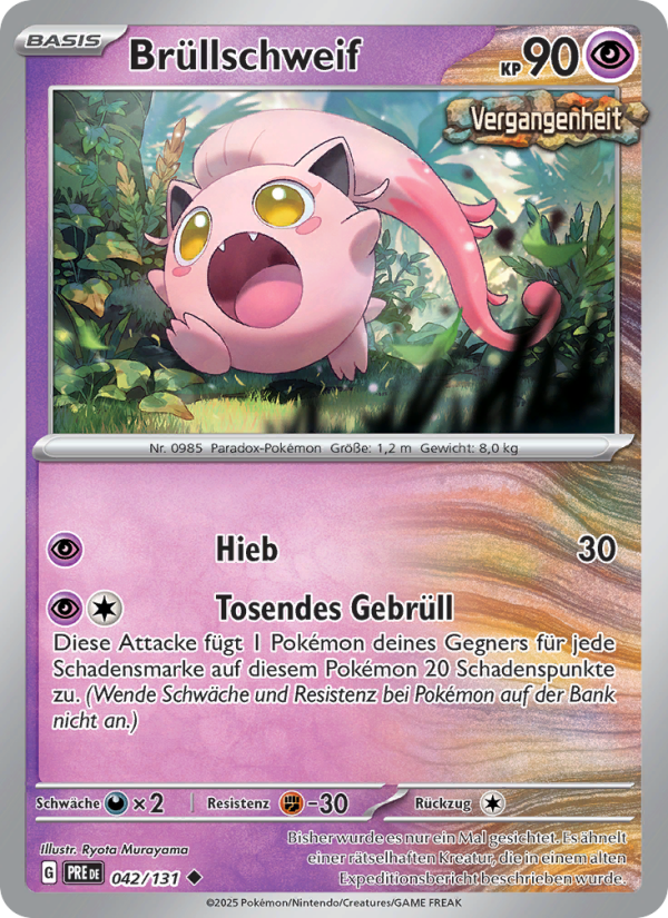 Brüllschweif 042 — Prismatische Entwicklungen (German Pokémon TCG card)