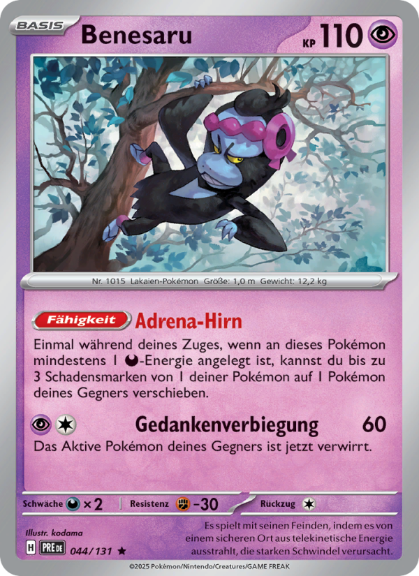 Benesaru 044 — Prismatische Entwicklungen (German Pokémon TCG card)