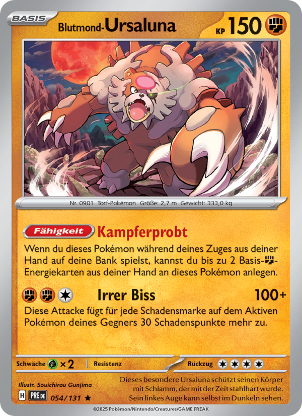 Blutmond-Ursaluna 054 — Prismatische Entwicklungen (German Pokémon TCG card)