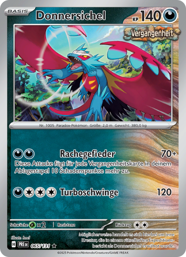 Donnersichel 065 — Prismatische Entwicklungen (German Pokémon TCG card)