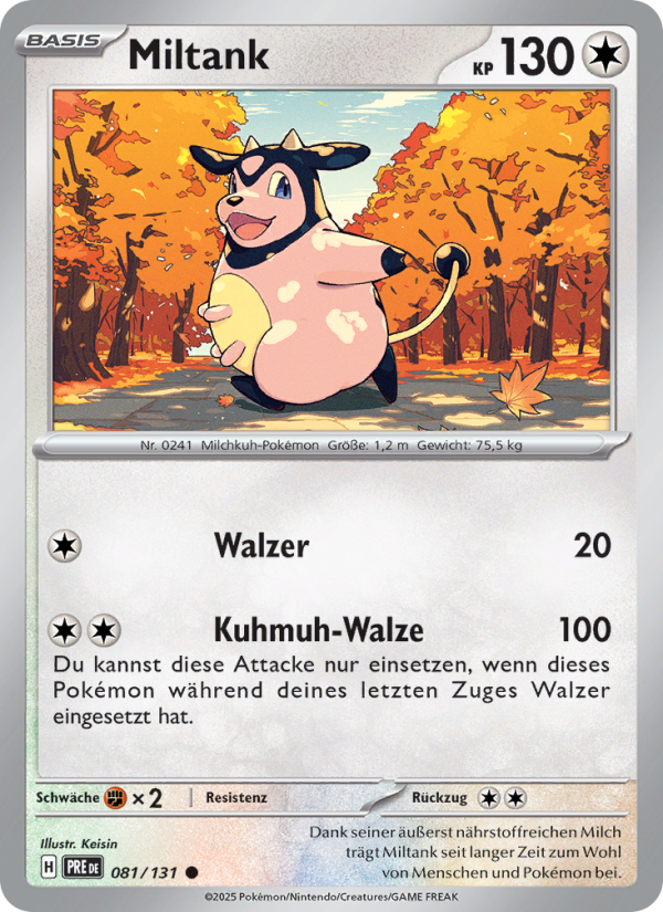 Miltank 081 — Prismatische Entwicklungen (German Pokémon TCG card)