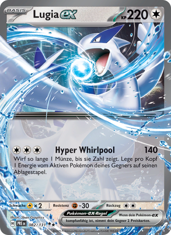 Lugia-ex 082 — Prismatische Entwicklungen (German Pokémon TCG card)
