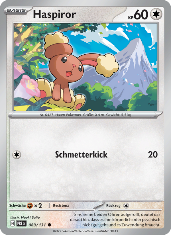 Haspiror 083 — Prismatische Entwicklungen (German Pokémon TCG card)
