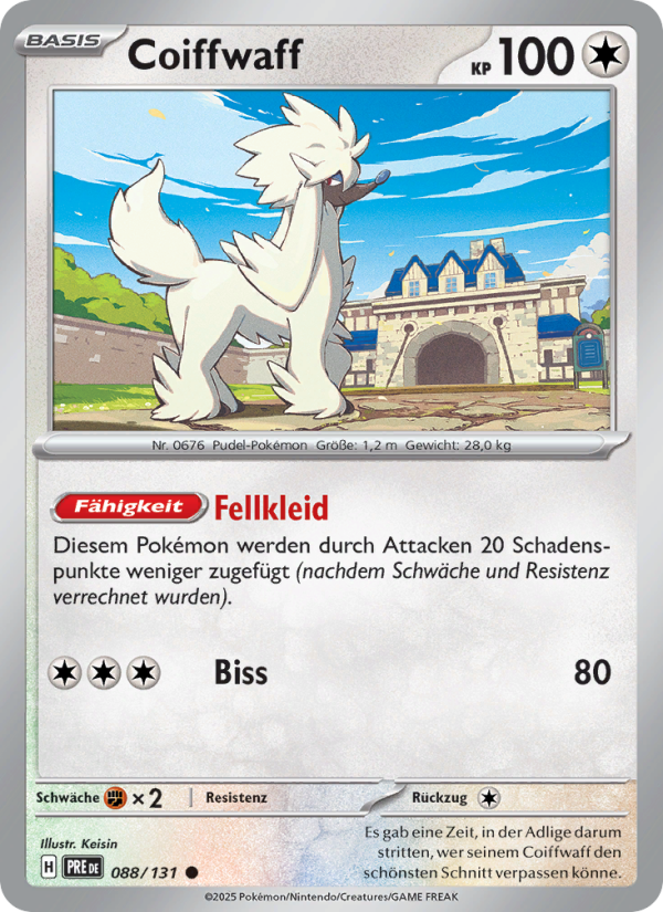 Coiffwaff 088 — Prismatische Entwicklungen (German Pokémon TCG card)