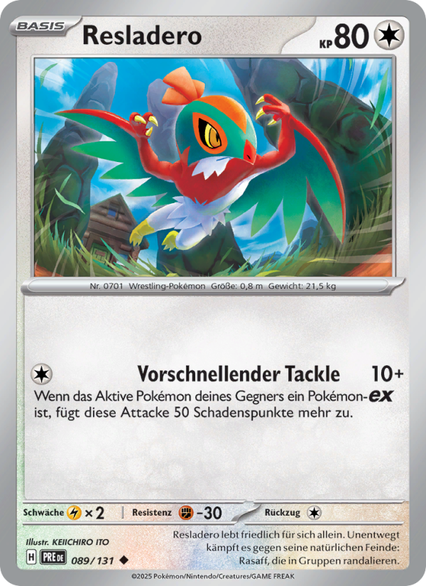 Resladero 089 — Prismatische Entwicklungen (German Pokémon TCG card)