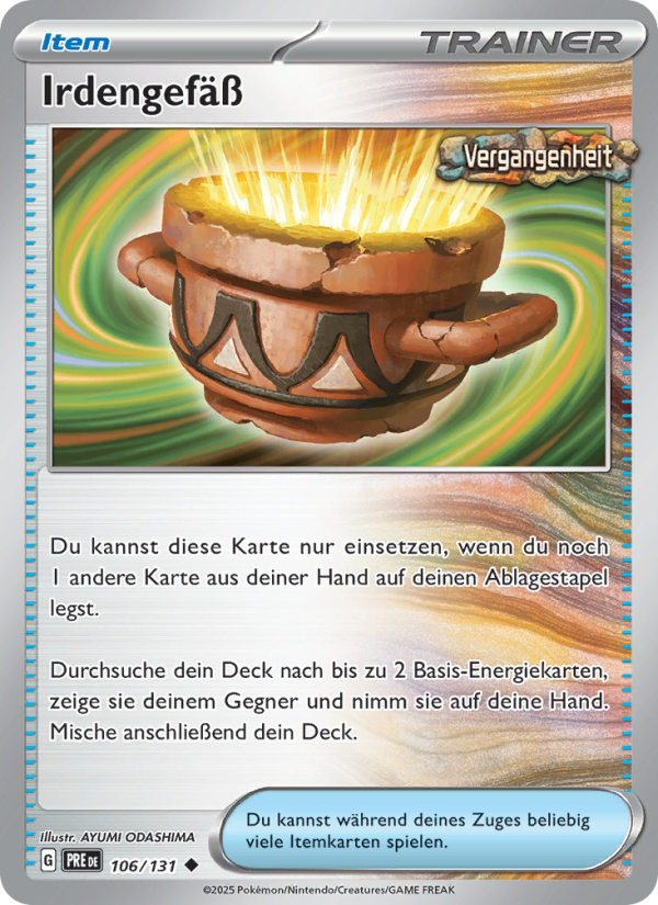 Irdengefäß 106 — Prismatische Entwicklungen (German Pokémon TCG card)