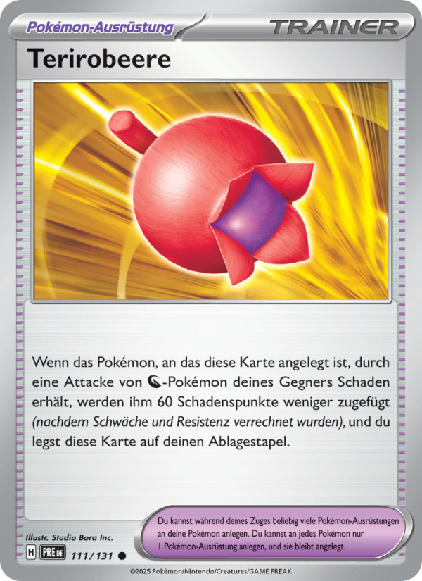 Terirobeere 111 — Prismatische Entwicklungen (German Pokémon TCG card)