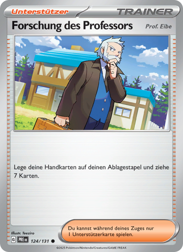 Forschung des Professors 124 — Prismatische Entwicklungen (German Pokémon TCG card)