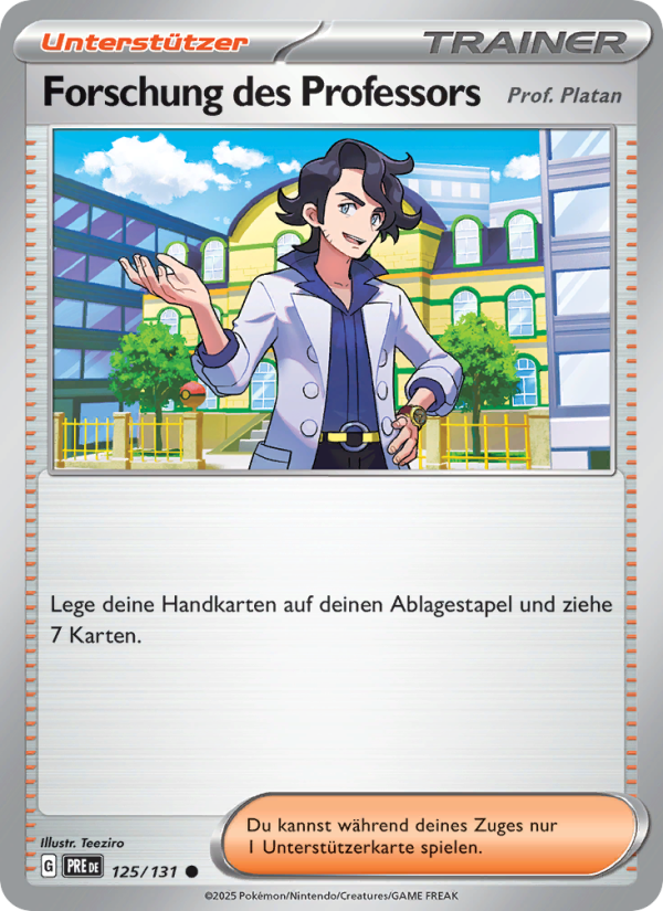 Forschung des Professors 125 — Prismatische Entwicklungen (German Pokémon TCG card)