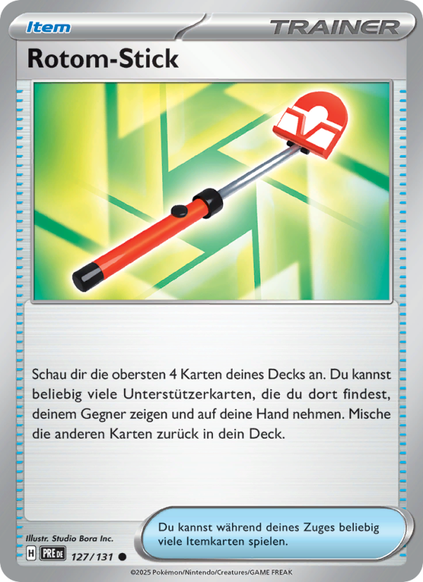 Rotom-Stick 127 — Prismatische Entwicklungen (German Pokémon TCG card)