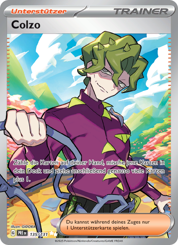Colzo 135 — Prismatische Entwicklungen (German Pokémon TCG card)
