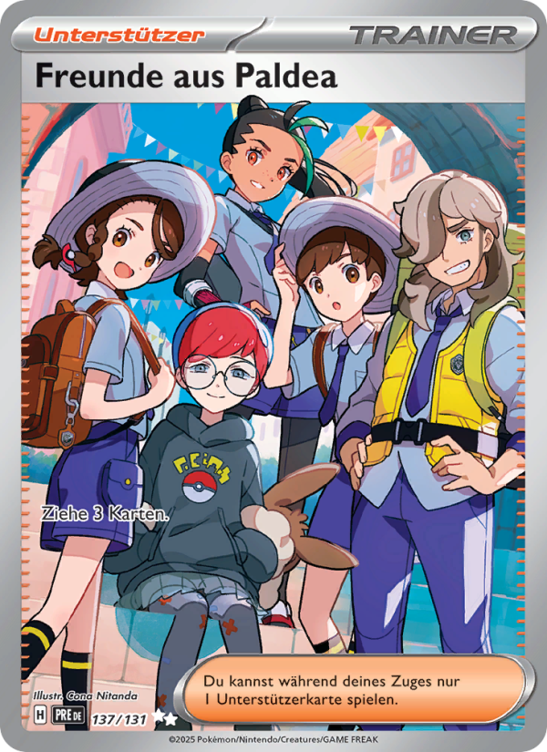 Freunde aus Paldea 137 — Prismatische Entwicklungen (German Pokémon TCG card)