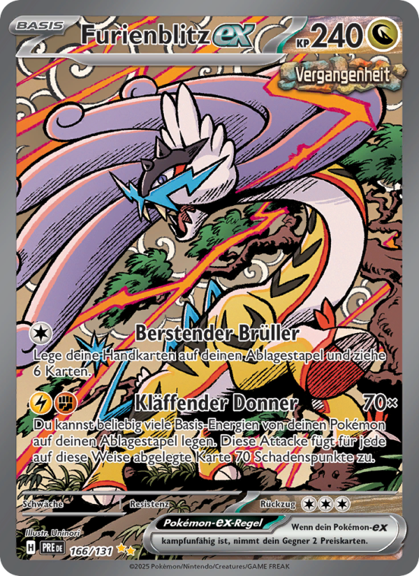 Furienblitz-ex 166 — Prismatische Entwicklungen (German Pokémon TCG card)