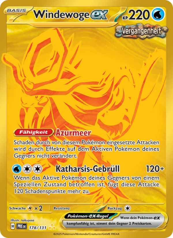 Windewoge-ex 178 — Prismatische Entwicklungen (German Pokémon TCG card)