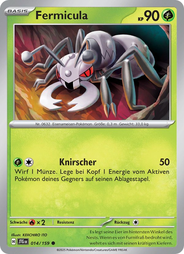 Fermicula 014 — Journey Together (German Pokémon TCG card)