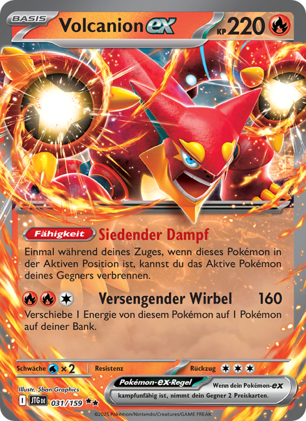 Volcanion-ex 031 — Journey Together (German Pokémon TCG card)