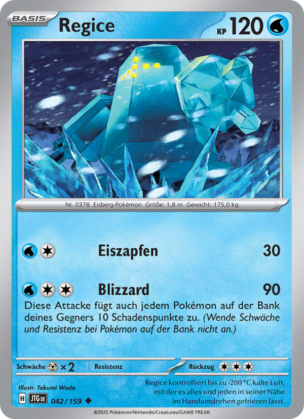 Regice 042 — Journey Together (German Pokémon TCG card)