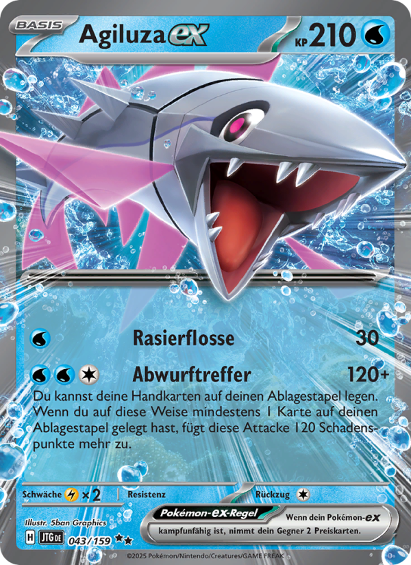Agiluza-ex 043 — Journey Together (German Pokémon TCG card)