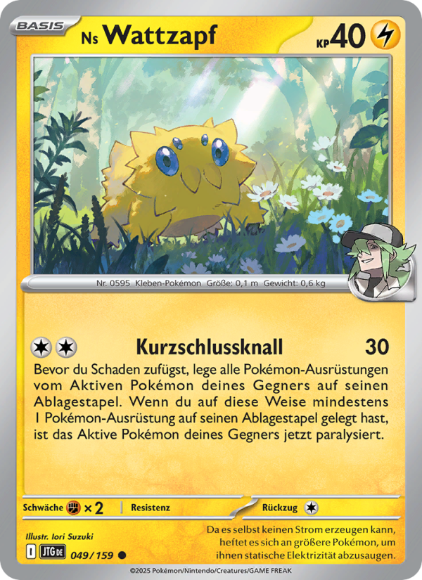 Ns Wattzapf 049 — Journey Together (German Pokémon TCG card)