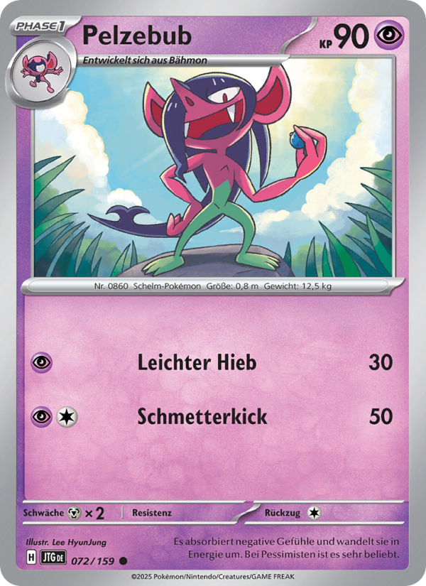 Pelzebub 072 — Journey Together (German Pokémon TCG card)