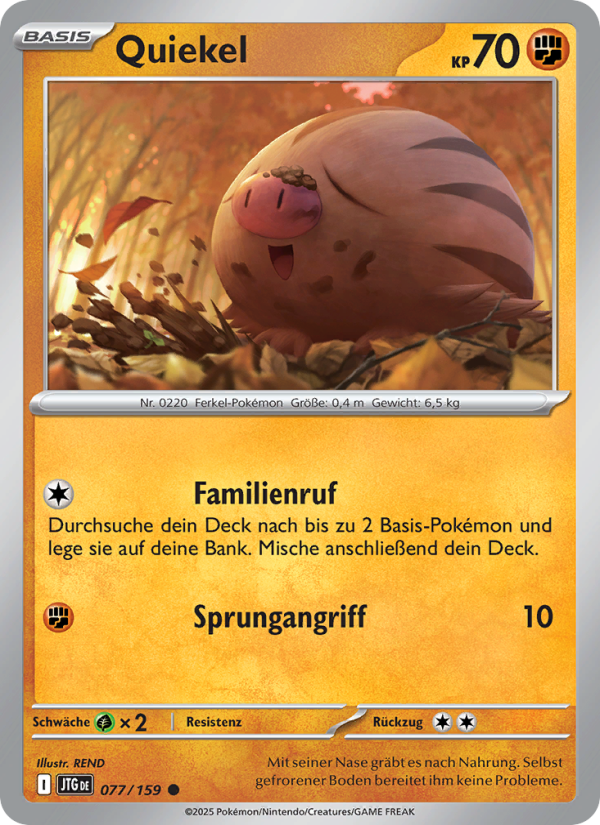Quiekel 077 — Journey Together (German Pokémon TCG card)
